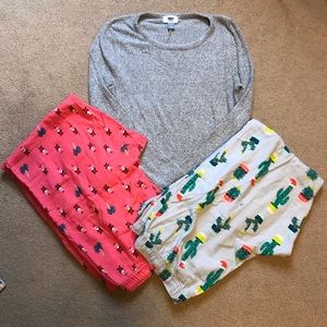 Old navy pajama set.